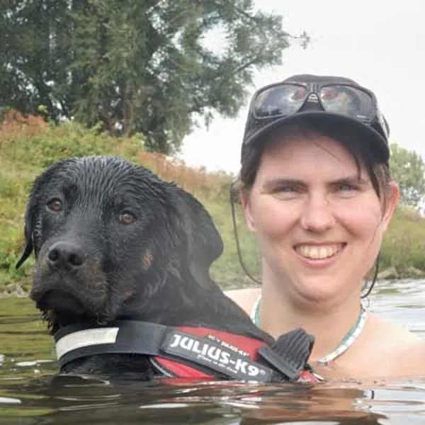 Charlotte P. with their dog